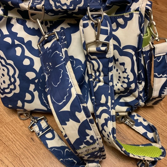 JuJuBe Cobalt Blossom BFF diaper bag - Picture 3 of 3